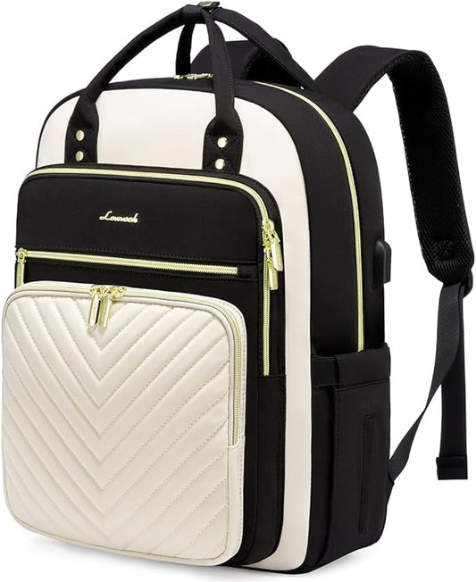 LOVEVOOK 15.6 Inch Laptop Backpack for Women,Fashion Work Travel Backpack,Waterproof Day Pack Purse for Teacher Nurse