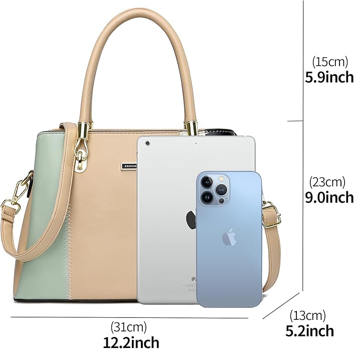 KURGOOL Women Purses and Handbags Top Handle Satchel Shoulder Bags Messenger Tote Bag for Ladie