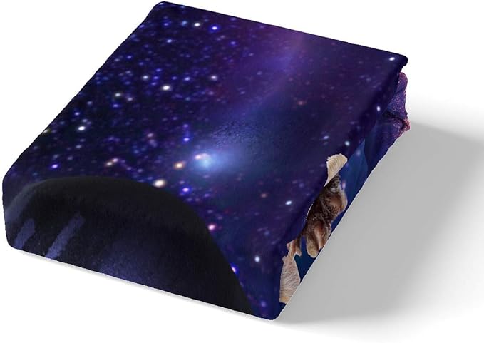 Feelyou Galaxy Cat Duvet Cover Set Universe Galaxy Bedding Set for Kids Boys Girls Cute Kitten Printed Comforter Cover Outer Space Planets Quilt Cover Bedroom Collection 3Pcs Full Size