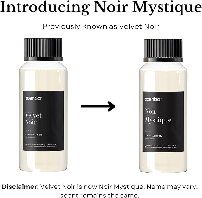 Hotel Diffuser Oil Inspired by The Edition Hotel Scent - 20 mL 0.67 fl oz - Essential Oil Blend Rose, Bergamot, Lemon and Musk Notes for Aromatherapy Diffusers and Humidifiers - Noir Mystique