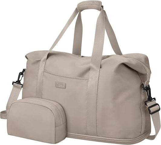 Expandable Travel Duffle Bags Weekender Overnight Bags for Women Men Hospital Bag for Women Labor Delivery with Toiletry Bag Waterproof