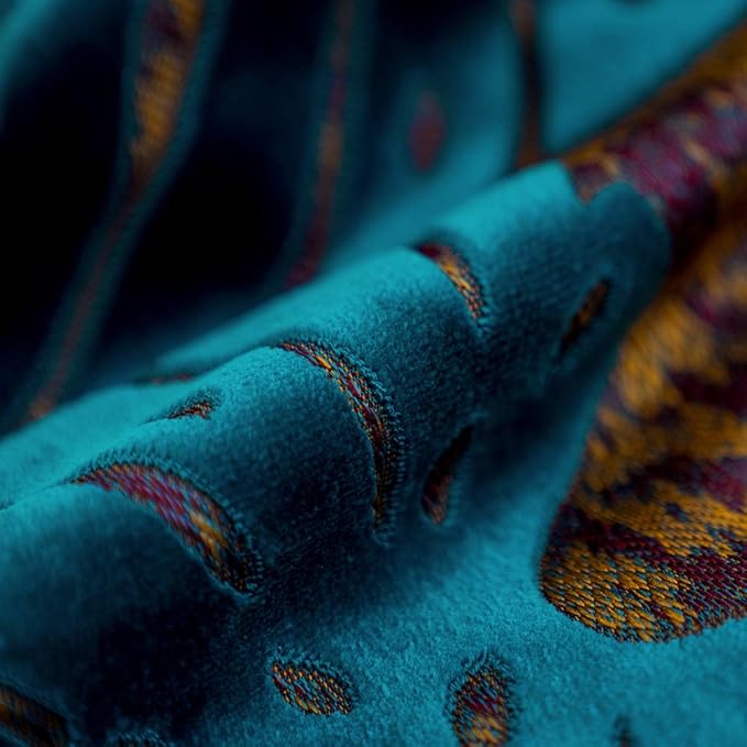 Alerfa 18 x 18 Inch Square Leaf Pillow Embroidery Cut Velvet Cushion Case Luxury Modern Lumbar Throw Pillow Cover Decorative Pillow for Couch Sofa Living Room Bedroom Car, Navy Blue