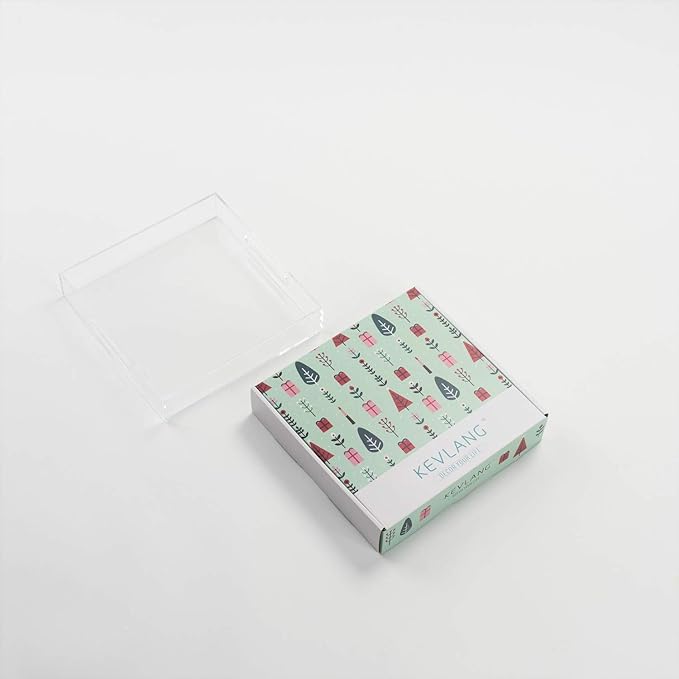 Clear Sturdy Acrylic Tray with Handles-8"x8"x2"H-Countertop Organizer Tray for Kitchen,Bathroom,Office- Storage Box for Cosmetics, Jewelry,Toiletries,Toy,Gadgets