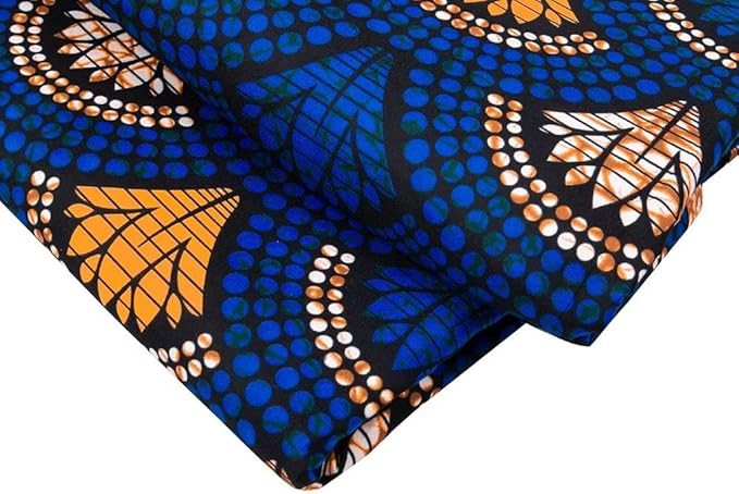 African Fabric 6 Yard Printed Wax Cloth African Ankara Fabric for Party Dress A64
