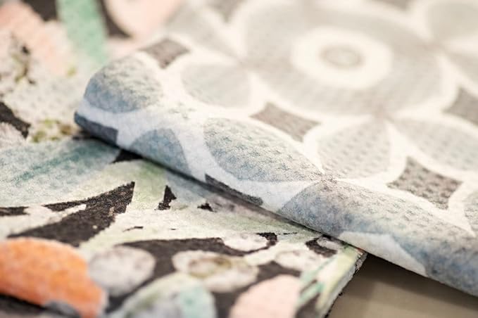 || 3 Pack Double Sided || Not Your Ordinary Kitchen Towel || Dish Towels || Waffle Weave Microfiber || Highly Absorbent || Hanging Loop || Dish Cloths || Designer Prints (Gray)