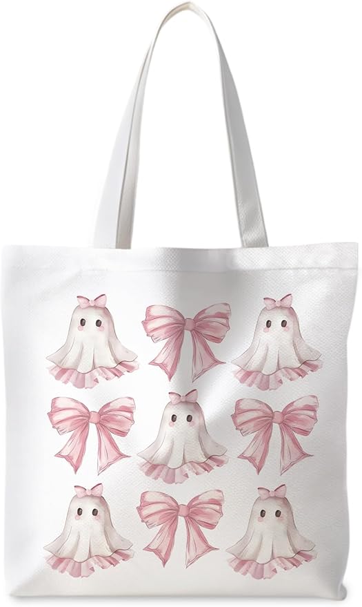 Halloween Tote Bag, Halloween Gifts for Women, Horror Tote Bag, Reusable Grocery Bags Shopping Bags