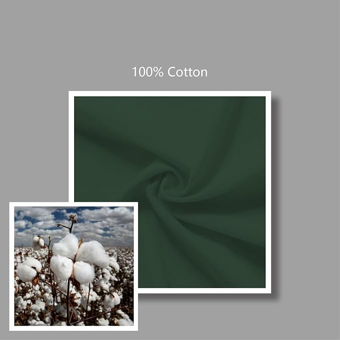 TOPDesign 24-Pack Economical 16"x15" Green Black Cotton Tote Bag, Lightweight Medium Reusable Grocery Shopping Cloth Bags, Suitable for DIY, Advertising, Promotion, Gift, Activity