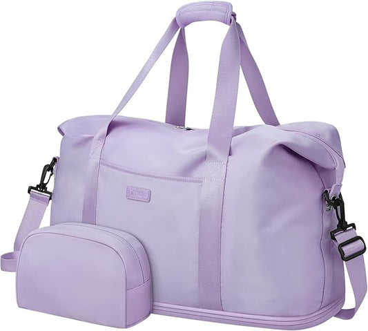 Expandable Travel Duffle Bags Weekender Overnight Bags for Women Men Hospital Bag for Women Labor Delivery with Toiletry Bag Waterproof