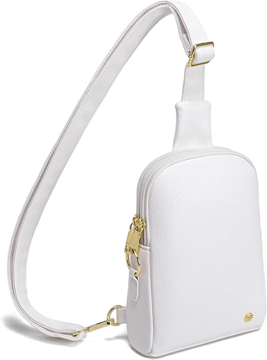 INICAT Travel Small Sling Bag Leather Crossbody Bags for Women Fanny Packs Cross Body Bag for Woman Cross Body Purses