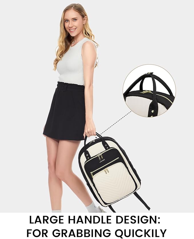 LOVEVOOK 15.6 Inch Laptop Backpack for Women,Fashion Work Travel Backpack,Waterproof Day Pack Purse for Teacher Nurse