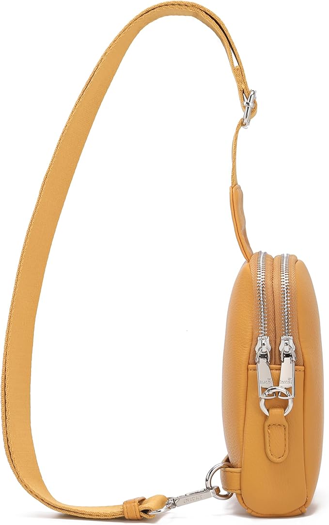 INICAT Travel Small Sling Bag Leather Crossbody Bags for Women Fanny Packs Cross Body Bag for Woman Cross Body Purses