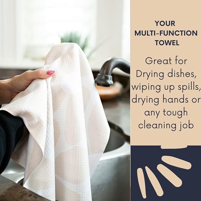 || 3 Pack Double Sided|| Not Your Ordinary Kitchen Towels || Dish Towel || Waffle Weave Microfiber || Highly Absorbent || Hanging Loop || Dish Cloths ||Designer Prints