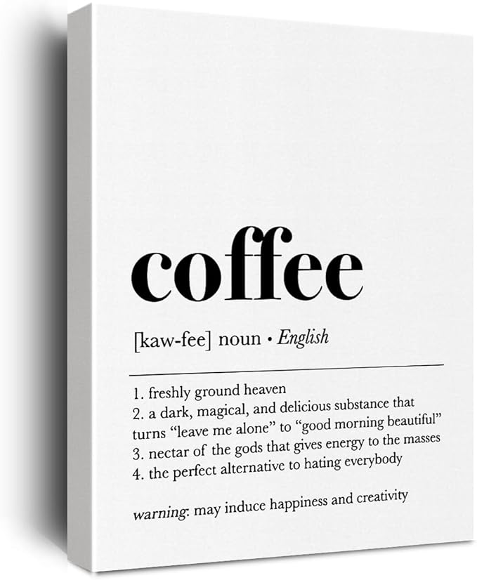 Funny Kitchen Decor Canvas Wall Art Framed Charcuterie Definition Paintings Canvas Prints Poster for Home Kitchen Dining Room Restaurant Shop Bar Pub Club Garage Cafe Wall Decor Artwork Decorative