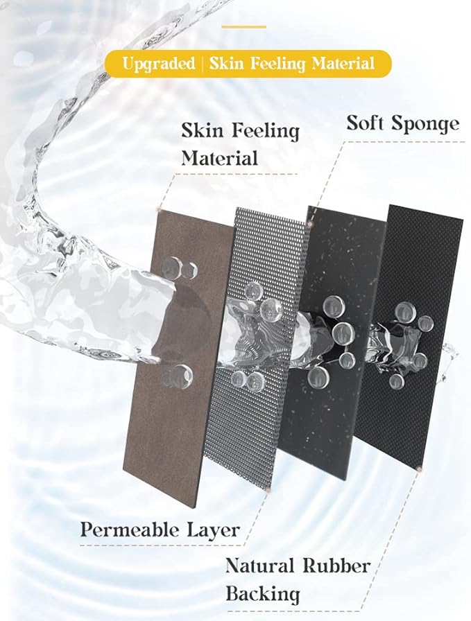 MontVoo -Bath Mat Rug-Rubber Backing Non Slip Quick Dry Absorbent Thin Bathroom Rugs Fit Under Door-Faux Suede Surface Bathroom Floor Mats-Shower Rug for in Front of Bathtub Shower Brown 24"x48"