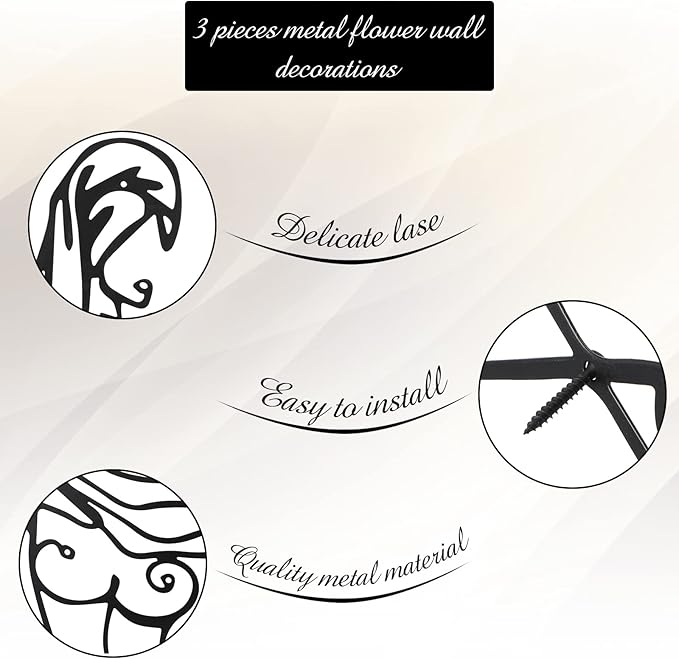 3 Pcs Metal Wall Art Decor Minimalist Abstract Woman Wall Art Metal Modern Line Drawing Decor Female Single Line Home Hanging for Bedroom Kitchen Bathroom Living Room(Lively)