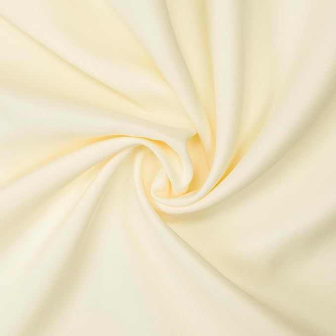 Gee Di Moda Rectangle Tablecloth - 60 x 126 Inch Ivory Table Cloth for 8 Foot Rectangle Table - Heavy Duty Washable Fabric - for 8 Ft Buffet Table, Holiday Party, Dinner, Wedding & Baby Shower