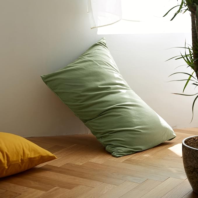 AMWAN Avocado Green Duvet Cover Jersey Knit Cotton Bedding Set King Solid Color Comforter Cover Modern Style Green Bedding Cover with 2 Pillowcases Luxury Soft T Shirt Cotton Bedding Collection