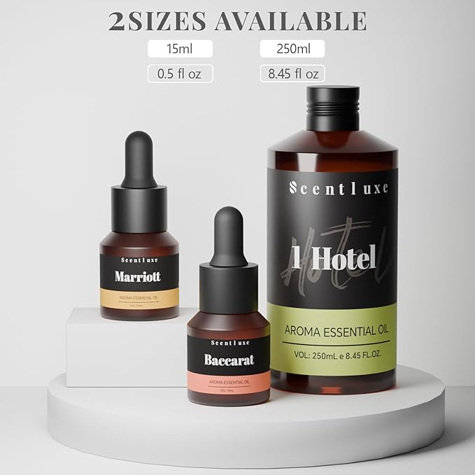 R' Hotel Diffuser Oil - Inspired by Ritz Carlton New York Scent Diffuser Oil for Home Premium Fragrance Oil for Ultrasonic and Waterless Diffusers and Crafting - 15 mL