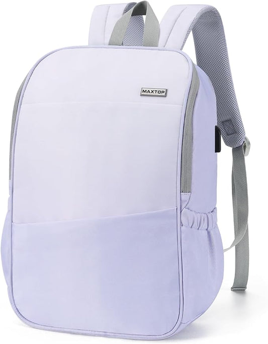 MAXTOP Deep Storage Laptop Backpack with USB Charging Port[Water Resistant] College Computer Bookbag Fits 16 Inch Laptop