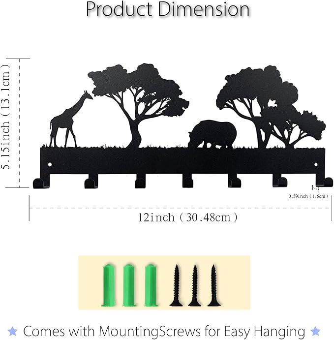 Metal Key Holder, Key Holder Wall Mounted Key Hooks Organizer Key Hanger Rack Wall Mounted for Home, Entryway, Hallway, Office