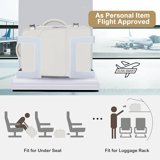 Travel Backpack, Carry on Flight Approved Backpack with Multi-Pockets, TSA Waterproof 17.3inch Laptop Backpack, Personal Item Travel Bag for Men Women, Beige