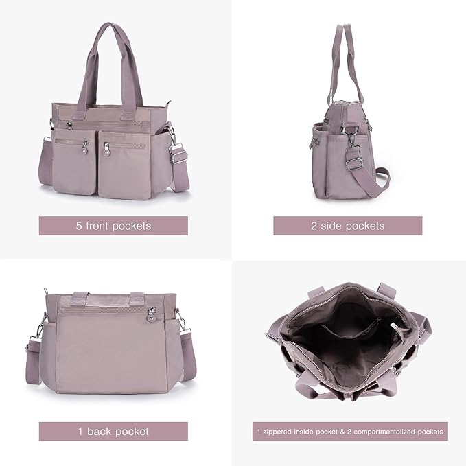 Tote Bag for Women Canvas Handbags for Woman Crossbody Bags with Multiple Pockets