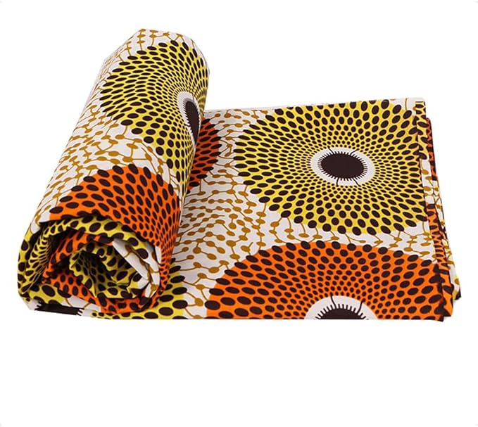 African Polyester Wax Prints Fabric 6 Yard Ankara African Fabric for Party Dress