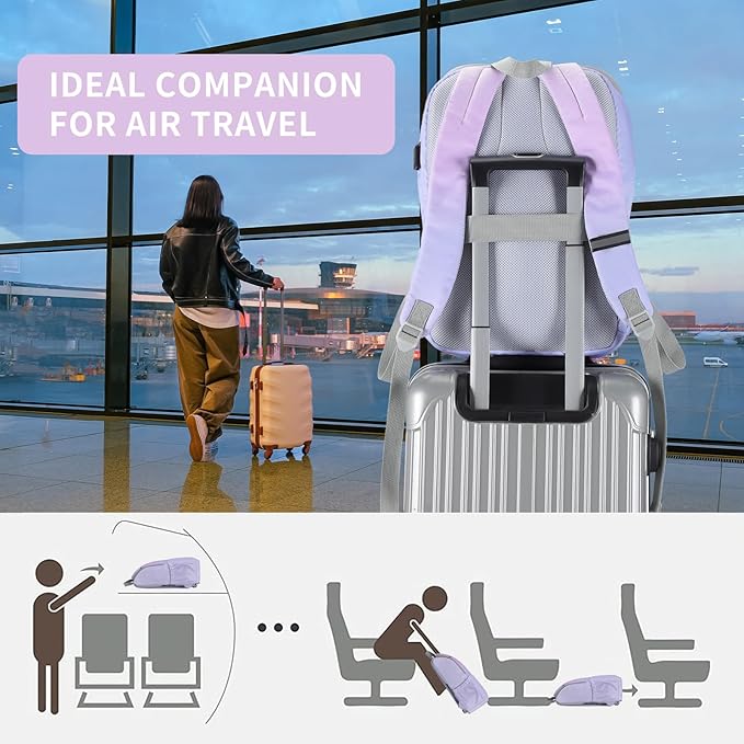 MAXTOP Deep Storage Laptop Backpack with USB Charging Port[Water Resistant] College Computer Bookbag Fits 16 Inch Laptop