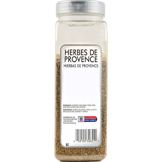 McCormick Culinary Herbes de Provence, 6 oz - One 6 Ounce Container of Herbes de Provence Seasoning, Blend of Rosemary, Thyme, Sage, Lavender and More