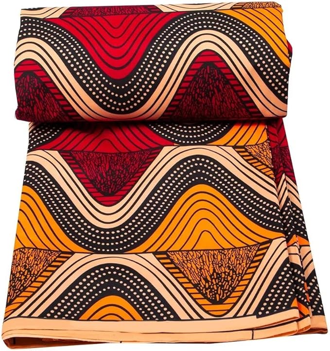 African Fabric 6 Yard Printed Wax Cloth African Ankara Fabric for Party Dress A67