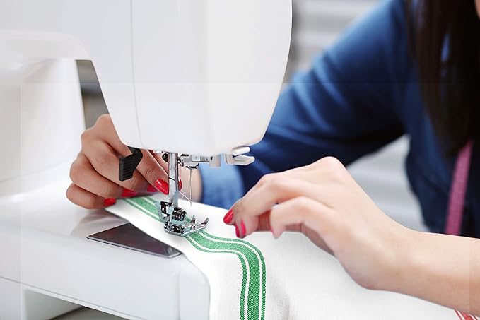 Aunti Em's Kitchen Dish Towels Set (13 Pack) Natural Cotton Fabric for Embroidery - Zero-Lint Cloth for Drying Glasses, Plates, Hand - 25.5 x 15.5 Inch (13-Pack Green Stripes)