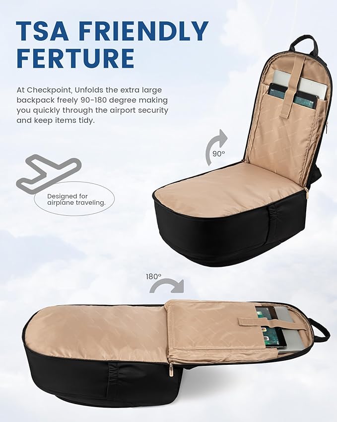 LOVEVOOK Laptop Backpack for Women, 17.3 Inch Business Backpack Purse, Large Capacity Casual Daypack, Work Computer Backpack, Travel Backpack for Teacher, nurse, Gift