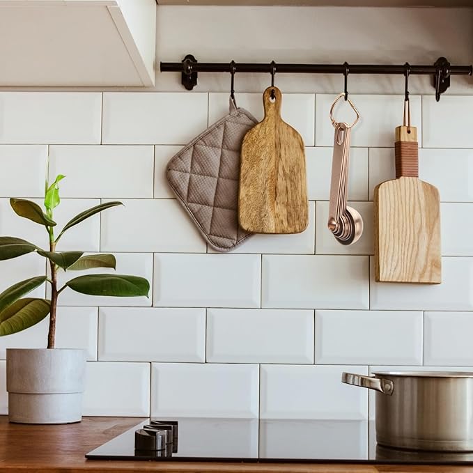 Measuring Spoons,SUS304 Stainless Steel Measuring Cups Set of 7 Piece: 1Tbsp,1/2Tbsp,1tsp,3/4tsp,1/2tsp,1/4tsp,1/8tsp Teaspoon Coffee Scoop Tablespoon for Dry and Liquid Ingredients,Rose Gold