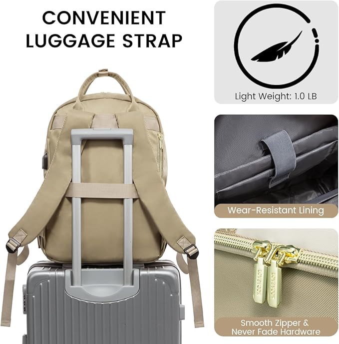 LOVEVOOK 17.3 Inch Laptop Backpack for Women,Fashion Work Travel Backpack,Waterproof Day Pack Purse for Teacher Nurse