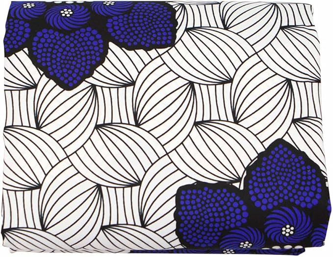 African Fabric Kente Cloth by The Yard 6 Yards Polyester African American Ankara Print Wax Fabric A04
