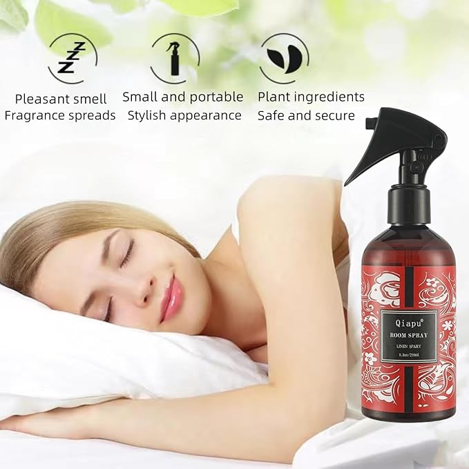 Linen Spray Natural Vanilla Essential Oil Room Spray Pillows and Sheets, and Fabric Aromatherapy Spray