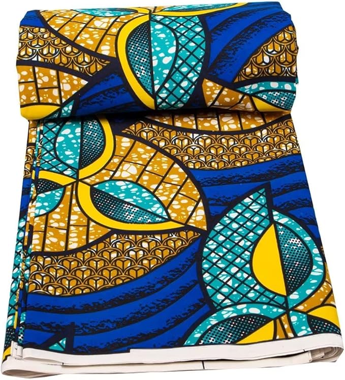 African Fabric 6 Yard Printed Wax Cloth African Ankara Fabric for Party Dress A66