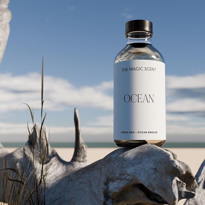 Ocean Diffuser Oil - Hotel & Home Luxury Scents Inspired by Bvlgari Resort, Bali - Oil Scents for Home Designed for Use in All Diffusers - 16.9 fl oz, 500 mL