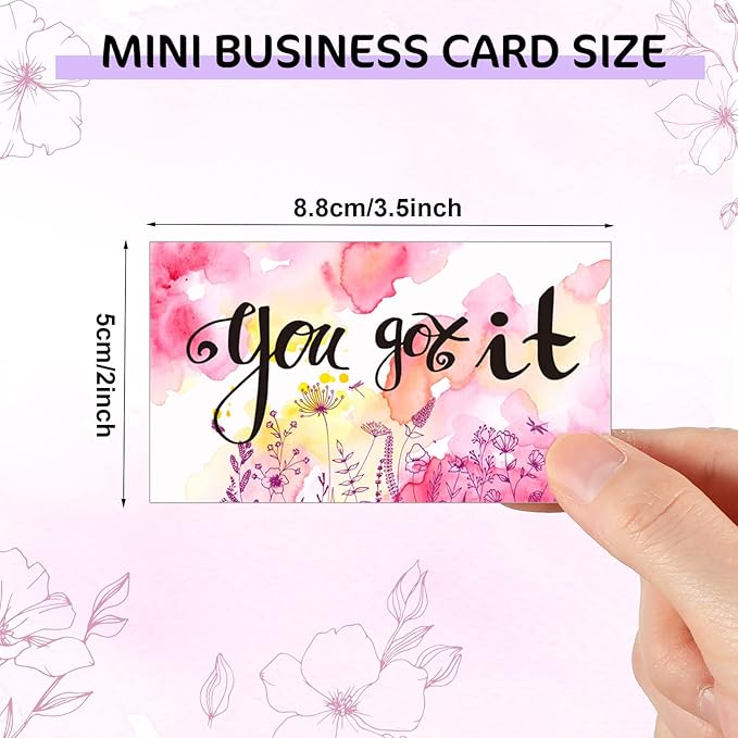 Outus 120 Pcs Motivational Encouragement Quote Cards Inspirational Kindness Appreciation Gratitude Business Cards Encouragement Mini Note Cards, 30 Styles, 3.5 x 2 Inch(Positive Style)