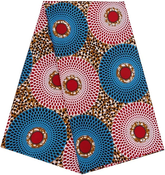 African Polyester Wax Prints Ankara Fabric 6 Yard African Fabric for Party Dress