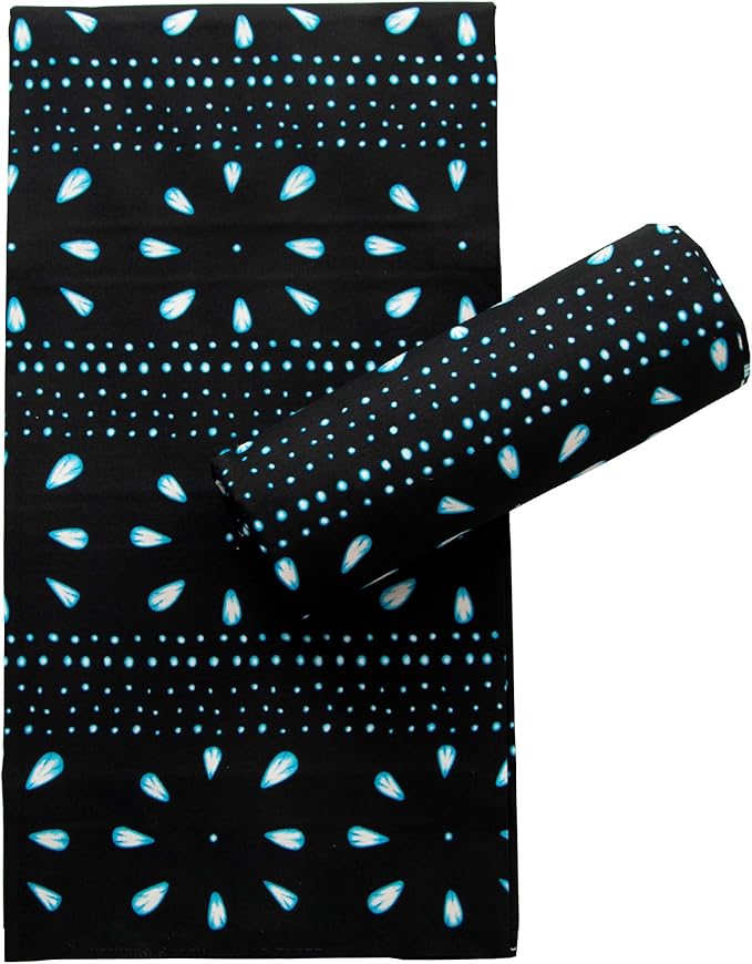 African Fabric 6 Yards Polyester Ankara Print Fabric for Sewing DIY Craft Projects Party Clothing M1