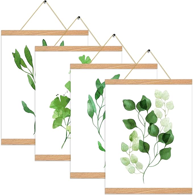 4 Pack Magnetic Poster Hanger Frame 16 inch Black- 16x24 16x22 16x20 Poster Frame for Wall Art Pictures Photos Prints Maps Diamond Art Painting