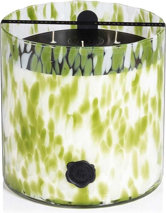 Zodax Apothecary Guild Scented Opal Glass Jar Candle - 128 oz/5-Wick - Sicilian Lemon Bergamot