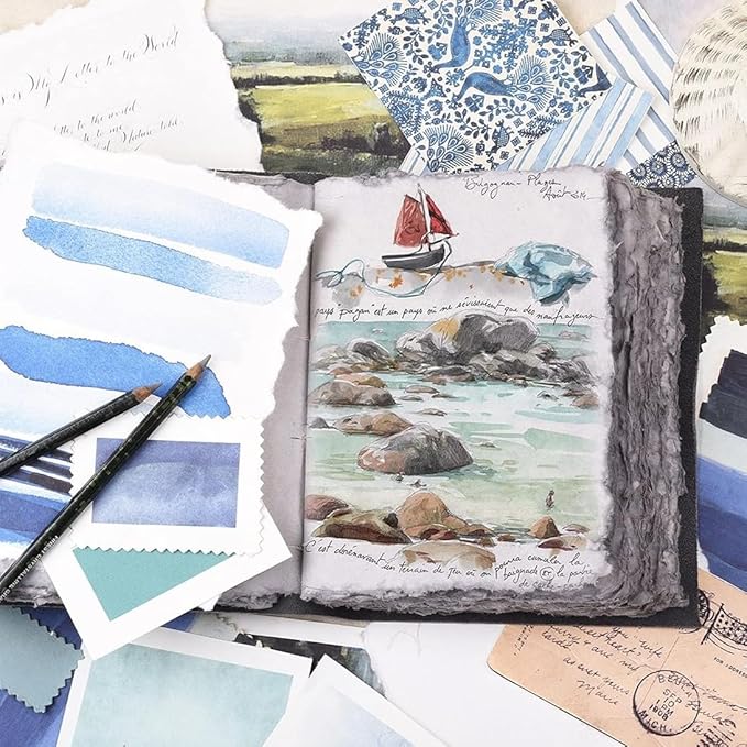 LEATHER VILLAGE Tree of Life Journal - 13 X 8 inches - Rustic Black - 200 Antique Deckle Edge Handmade Paper – Book of Shadows - Vintage Leather Bound Journal for Women & Men