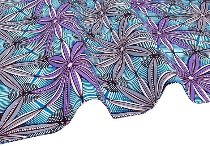 African Fabric 6 Yard Printed Wax Cloth African Ankara Fabric for Party Dress