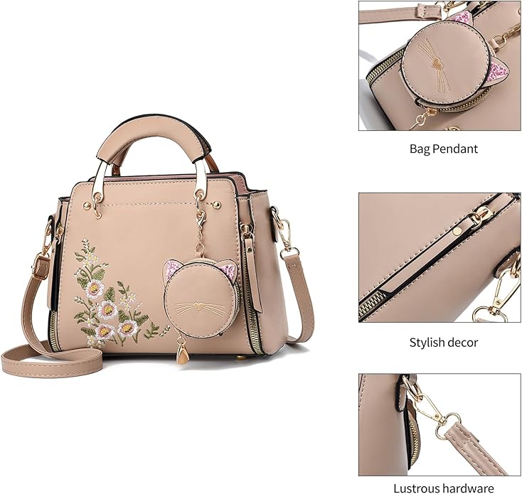 Xiaoyu Fashion Purses and Handbags for Women Ladies Crossbody Bags Top Handle Satchel Shoulder Bags Small Totes