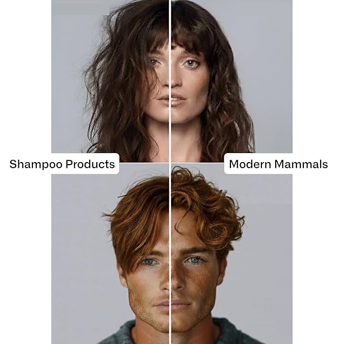Modern Mammals Men's Shampoo Alternative I Sulfate Free CoWash I Enhances Natural Hair Volume I Lather Free, Cleansing, Hydrating, Replaces Conditioner, 2 in 1, I Barber Recommended I 8oz bottle