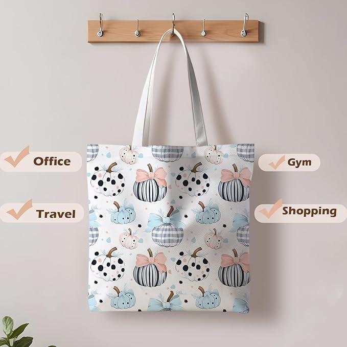 Halloween Tote Bag, Halloween Gifts for Women, Horror Tote Bag, Reusable Grocery Bags Shopping Bags