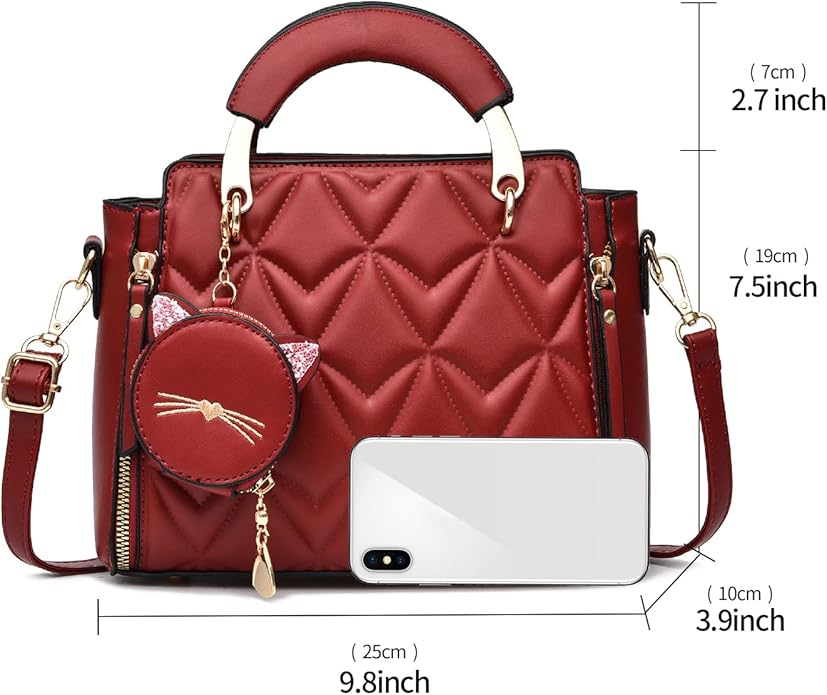 Xiaoyu Fashion Purses and Handbags for Women Ladies Crossbody Bags Top Handle Satchel Shoulder Bags Small Totes