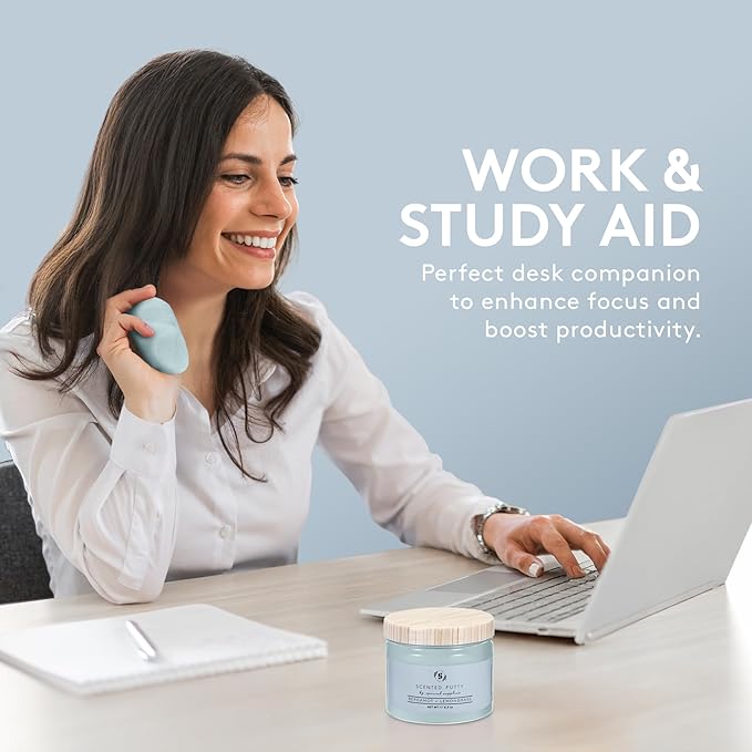 Special Supplies Scented Therapy Putty Dough - Infused with Pure Essential Oils for Aromatherapy and Meditation- Relaxation Gifts for Kids and Adults - Non-Stick (Bergamot + Lemongrass (4.5 oz))